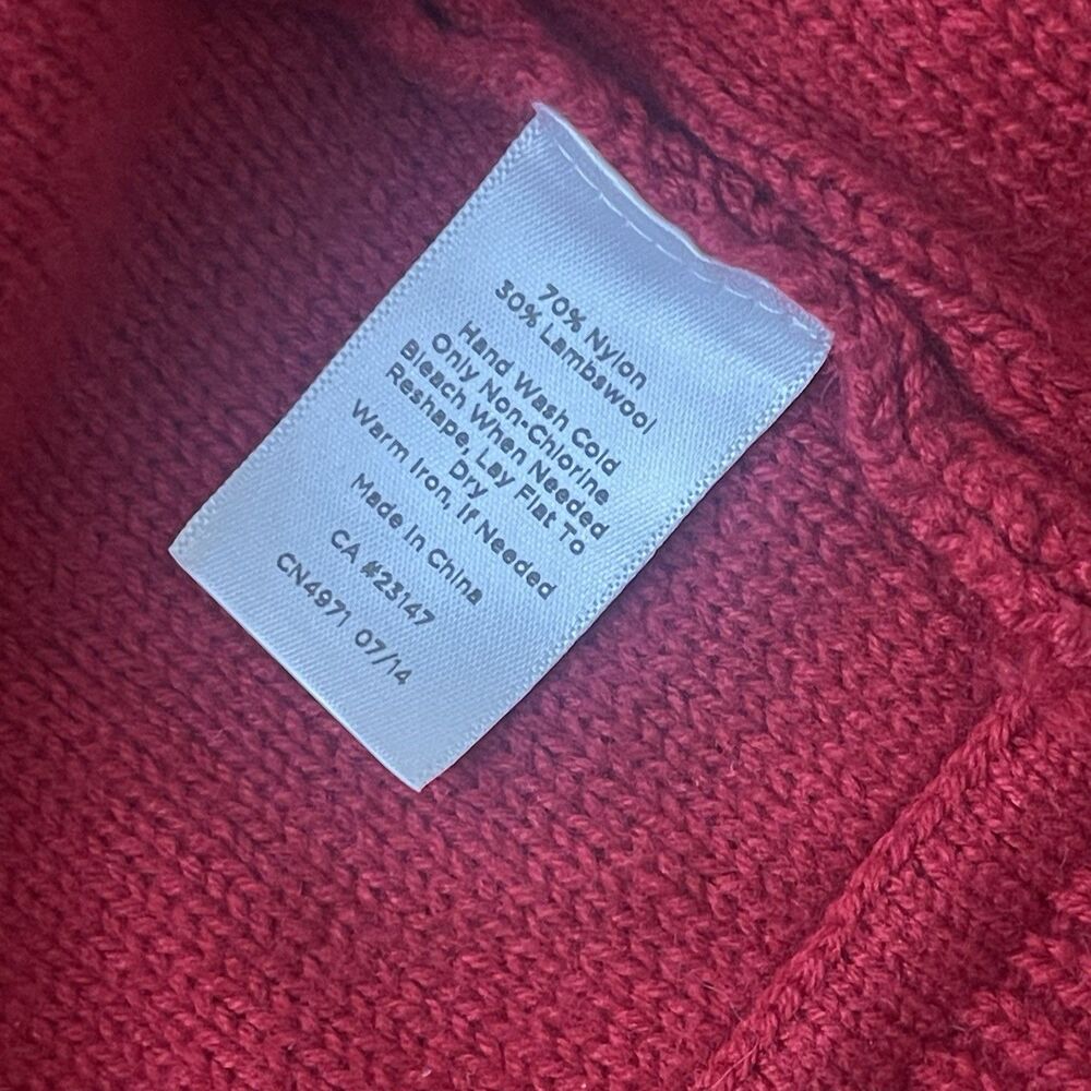 TALBOTS Open Front Cardigan Plus Size 1X Red NEW … - image 5